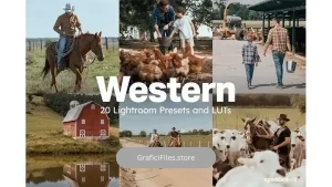 دانلود 20 پریست لایتروم وسترن Western Lightroom Presets and LUTs
