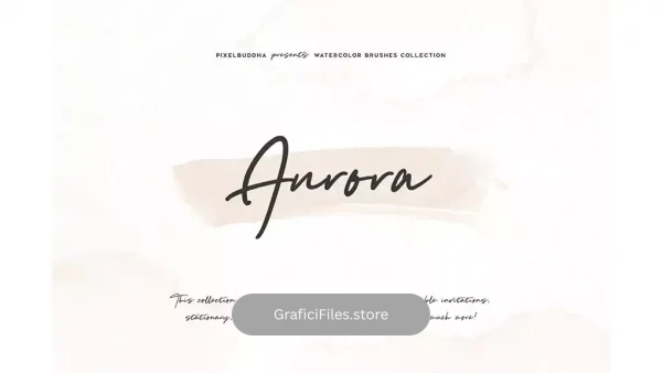 دانلود براش آبرنگ فتوشاپ Aurora Watercolor Brushes