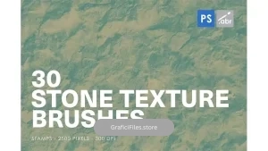 دانلود براش تکسچر سنگ فتوشاپ Stone Texture Photoshop Brushes