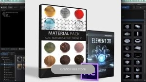 دانلود متریال سه بعدی برای پلاگین Element 3D در افترافکت
