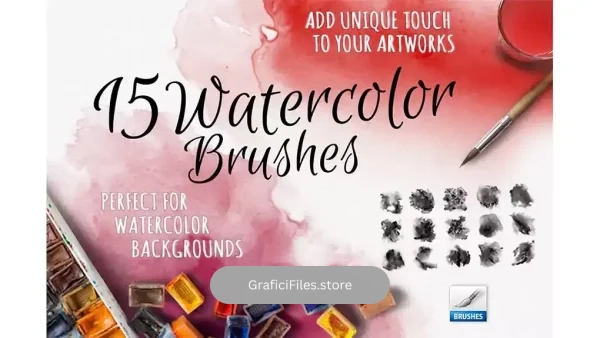 دانلود براش آبرنگ فتوشاپ Watercolor Handmade Brushes
