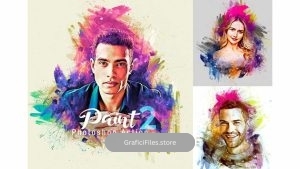 اکشن فتوشاپ نقاشی – Paint Photoshop Action