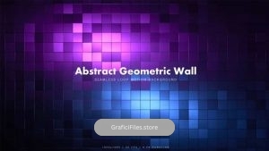 دانلود پس زمینه متحرک دیوار هندسی انتزاعی Abstract Geometric Wall 4