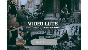 دانلود پریست لایتروم سیاه و سفید Artistic Black Mood Preset Luts Video Premiere Pro