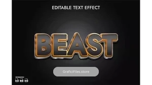 دانلود افکت متن Beast editable text effect