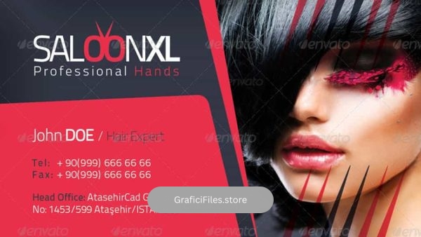 دانلود فایل لایه باز کارت ویزیت سالن زیبایی Beauty Salon Business Card Template