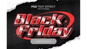دانلود افکت متن بلک فرایدی Black Friday Y2k Style Text Effect