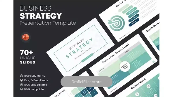 دانلود قالب پاورپوینت استراتژی کسب و کار Business Strategy PowerPoint Template