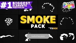 پروژه فاینال کات المان و ترانزیشن کارتونی دودی Cartoon Smoke Elements