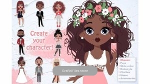 دانلود جعبه ابزار ساخت کاراکتر موشن گرافیک دختر و پسر Character Creator! Boys & Girls