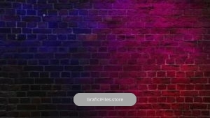 دانلود بک گراند متحرک نور رنگی روی دیوار Colored Lights On Wall Background