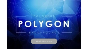 دانلود بک گراند چند ضلعی رنگی Colorful Polygon Backgrounds