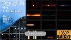دانلود افکت های نوری Editor’s Mega Light Kit – 77 Light Elements