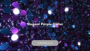 دانلود بک گراند موشن گرافیک Elegant Purple Glitter 17