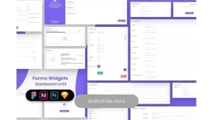 دانلود رابط کاربری داشبورد مدیریت Forms Widgets Dashboard Ui Kit
