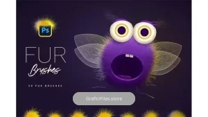 دانلود براش خز فتوشاپ Fur Photoshop Brushes