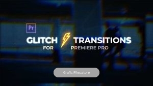 پروژه پریمیر ترانزیشن Glitch Transitions For Premiere Pro