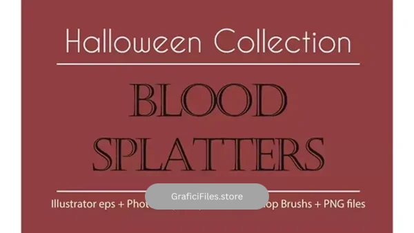 دانلود براش پاشیدن خون Halloween Collection – Blood Splatters