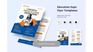دانلود قالب ایندیزاین آگهی تحصیلی Indesign Education Flyer