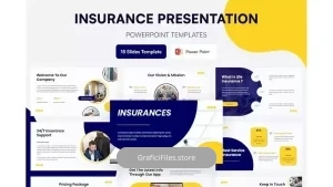 دانلود قالب پاورپوینت پرزنتیشن بیمه Insurance Presentation Template Powerpoint