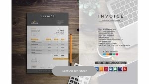 دانلود فایل لایه باز فاکتور Invoice
