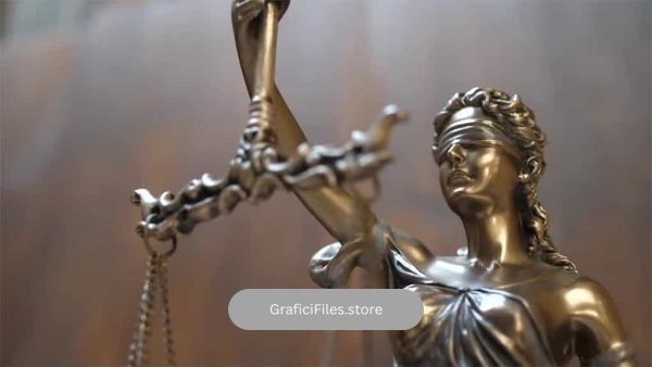 فوتیج تندیس عدالت و قانون Justice And Law Statue