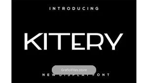 دانلود فونت انگلیسی ساده Kitery font