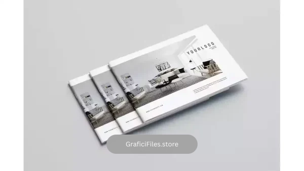 دانلود قالب آماده ایندیزاین بروشور طراحی داخلی مینیمال Minimal Interior Design Brochure