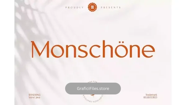 دانلود فونت انگلیسی گرافیکی MONSCHONE