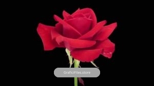 دانلود فوتیج شکفتن گل رز Opening of Red Kardinal Rose