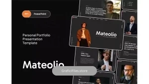 دانلود قالب پاورپوینت نمونه کار شخصی Personal Portfolio PowerPoint Template