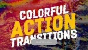 دانلود پریست ترنزیشن رنگی برای پریمیر – Colorful Action Transitions