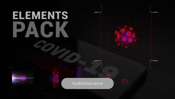 دانلود پک المان ویروس کرونا برای فاینال کات پرو Corona Virus Elements