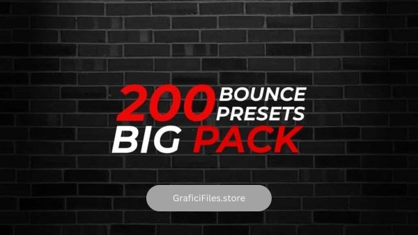 مجموعه 200 پریست آماده متن افترافکت – Bounce Text Presets Big Pack