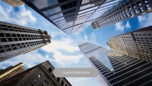 فوتیج آسمان خراش Skyscrapers