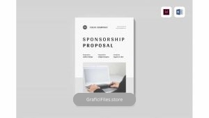 دانلود قالب آماده ورد پروپوزال Sponsorship Proposal | MS Word & Indesign