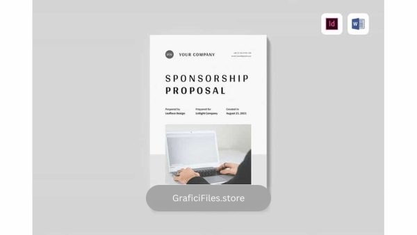 دانلود قالب آماده ورد پروپوزال Sponsorship Proposal | MS Word & Indesign