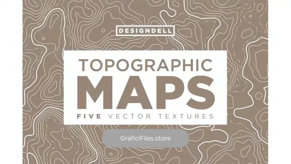 دانلود تکسچر وکتور نقشه توپوگرافی Topographic Map Vector Textures