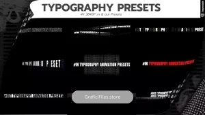 دانلود پریست افترافکت تایپوگرافی Typography Presets