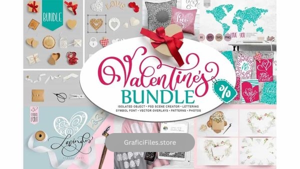 دانلود فایل لایه باز ولنتاین Valentine Bundle