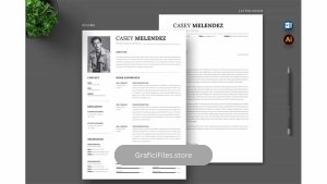 دانلود قالب آماده ورد رزومه Word CV Resume Template