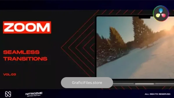 ترانزیشن داوینچی ریزالو زوم Zoom Transitions Vol. 03 for DaVinci Resolve