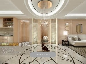 دانلود صحنه آماده دکوراسیون داخلی