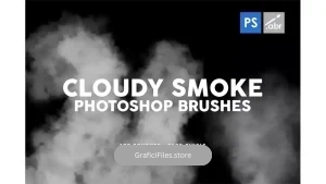 دانلود براش ابر و دود فتوشاپ Cloudy Smoke Photoshop Stamp Brushes