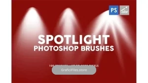 دانلود براش نورافکن فتوشاپ Spotlight Photoshop Brushes