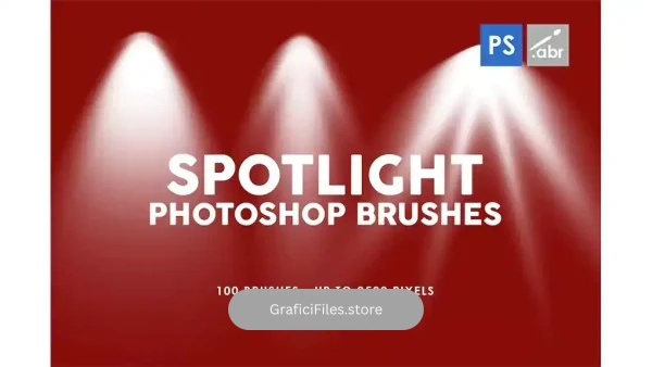 دانلود براش نورافکن فتوشاپ Spotlight Photoshop Brushes