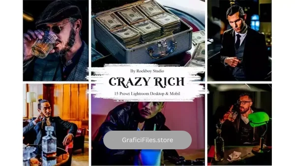 دانلود پریست لایت روم و فتوشاپ Crazy Rich Lightroom Presets