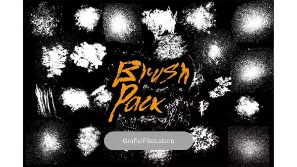 دانلود براش پاشیدن رنگ Splatter Brushes Pack