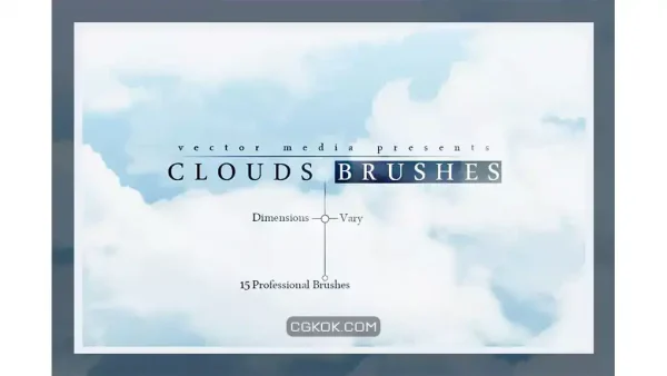 دانلود براش ابر فتوشاپ Clouds Brushes