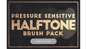 دانلود براش نقطه فتوشاپ Pressure Sensitive Halftone Brushes